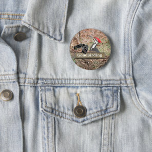 Pileated Woodpecker Birding magnet Button
