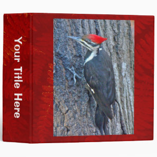 Pileated Woodpecker Coordinated Items 3 Ring Binder