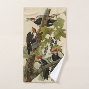 Pileated Woodpecker from Audubon Birds of America Bath Towel Set