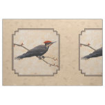 Pileated Woodpecker Tan Fabric