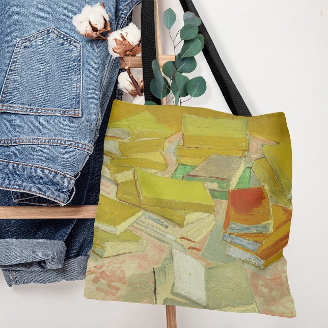 Piles of French Novels | Vincent van Gogh Tote Bag (Creator Uploaded)