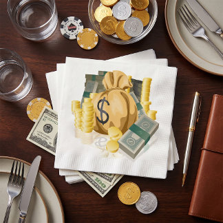 Piles of Money Paper Napkins