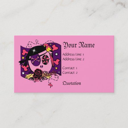 Pilfering In Pink Business Card