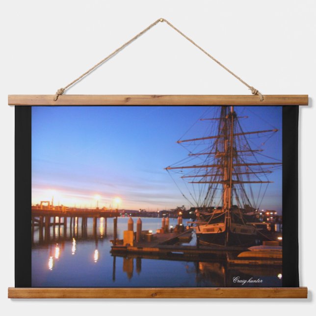 Pilgrim at Dana point "photo" Hanging Tapestry (Front)