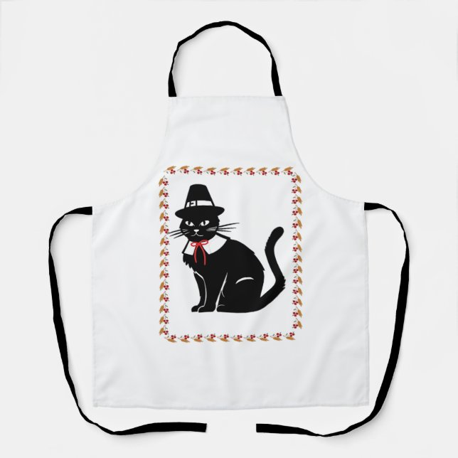 Pilgrim Cat Oversized T-Shirt Apron (Front)