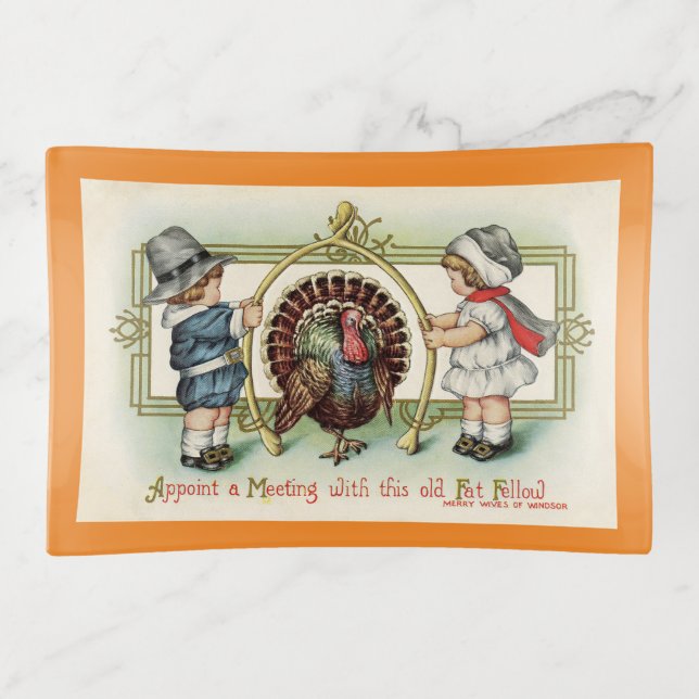 Pilgrim Children With Turkey Tray (Front)