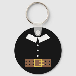 Pilgrim Costume Halloween Funny Thanksgiving Boys Keychain