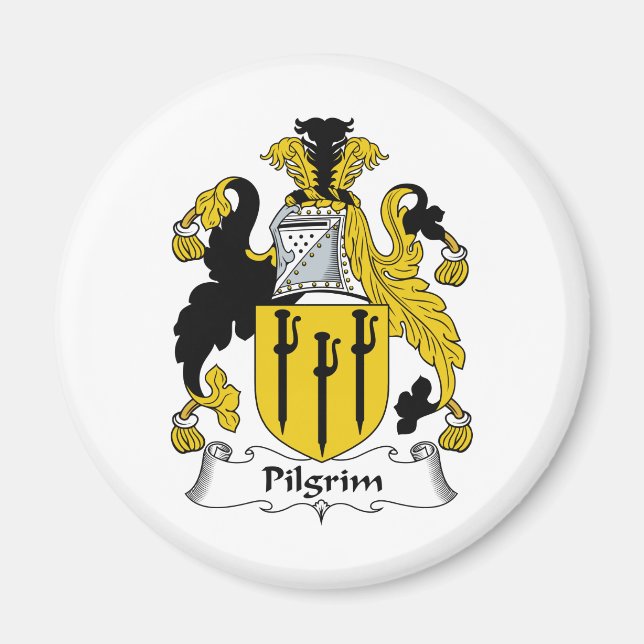 Pilgrim Family Crest Magnet (Front)