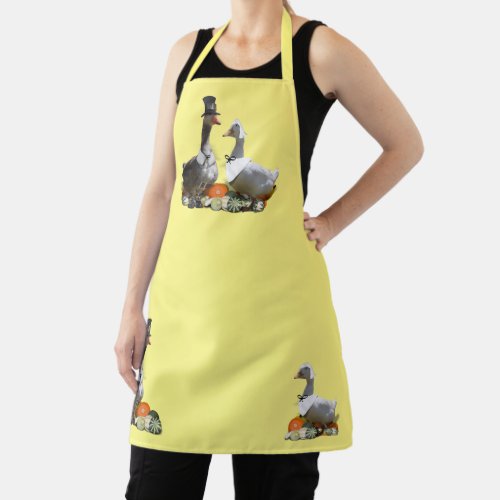 Pilgrim Goose and Duck Thanksgiving Apron