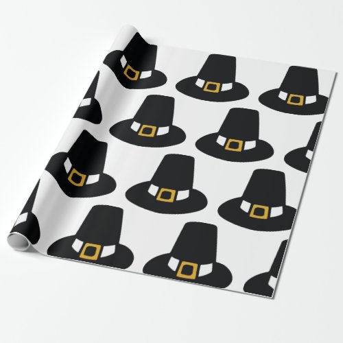 Pilgrim Hat Wrapping Paper
