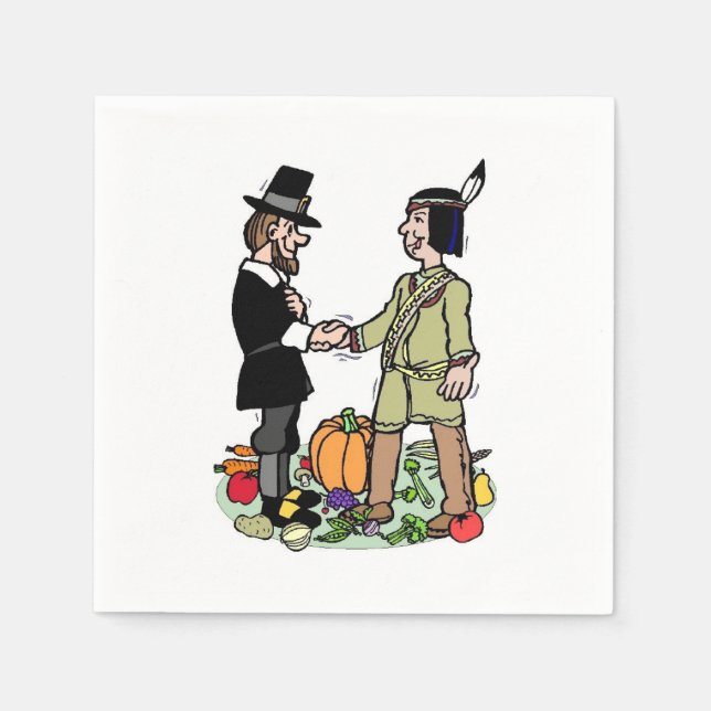 Pilgrim Indian Cooperation Napkins (Front)