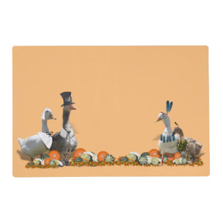 Pilgrim & Indian Ducks Thanksgiving  Placemat