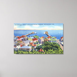 Pilgrim Memorial View of the Harbor Canvas Print