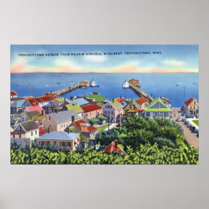 Pilgrim Memorial View of the Harbor Poster