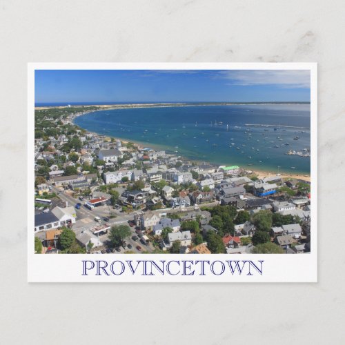 Pilgrim Monument View Provincetown Cape Cod Postcard