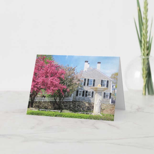 Pilgrim Mother, Plymouth, MA Spring Card (Front)