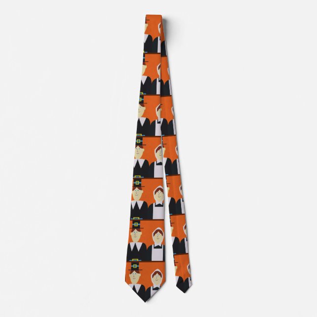 PILGRIM PEOPLE (Happy Thanksgiving) Tie (Front)