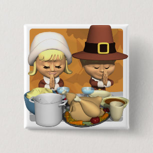 Pilgrim Prayer Pinback Button