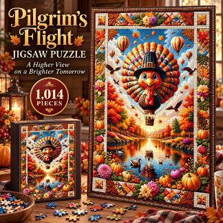 Pilgrim’s Flight Turkey 1,014 Piece Puzzle