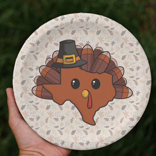 Pilgrim Texas Turkey Paper Plates