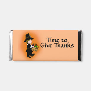 Pilgrim Time to Give Thanks Hershey Bar Favors