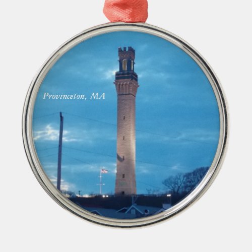 Pilgrim Tower Provincetown MA Ornament 1