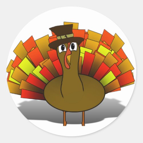 Pilgrim Turkey Classic Round Sticker