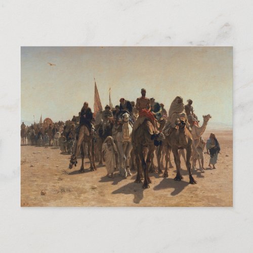 Pilgrims Going to Mecca 1861 Postcard