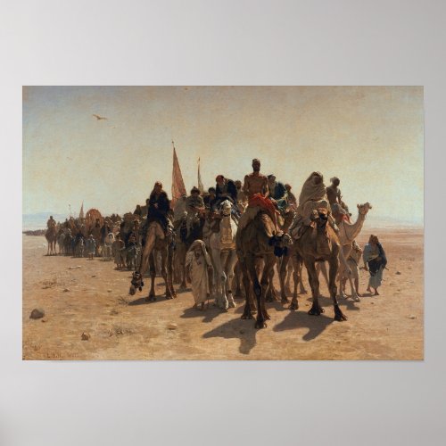 Pilgrims Going to Mecca 1861 Poster