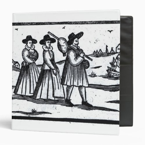 Pilgrims set sail on the Mayflower Binder