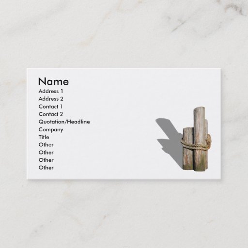 Customizable Pilings051709Shadows, Name, Address 1, Address ... Business Cards