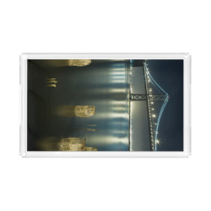 Pilings along the Embarcadero, San Francisco Acrylic Tray