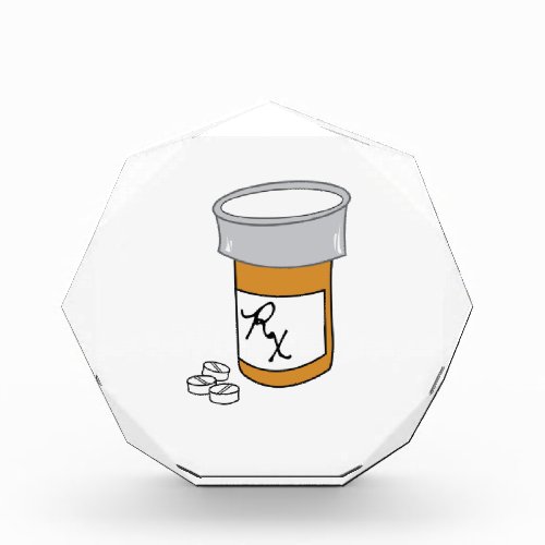 Pill Bottle Acrylic Award