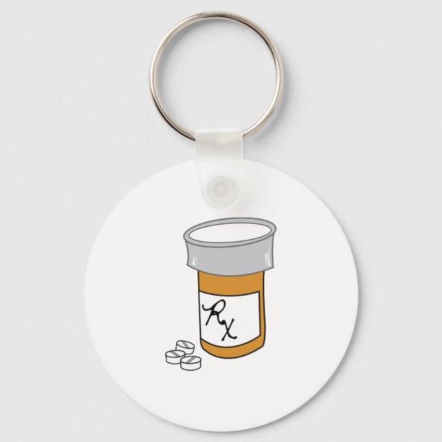 Pill Bottle Keychain (Front)