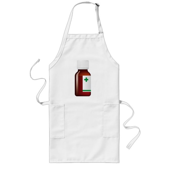 Pill Bottle Long Apron (Front)