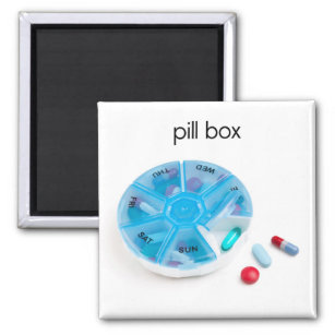 Pill Box Refrigerator Magnet