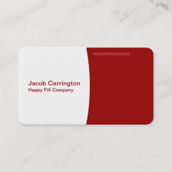 Pill Shaped Business Card by pixelholicBC at Zazzle