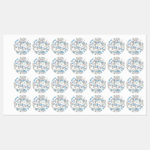 Pill Sprinkles Pattern Labels