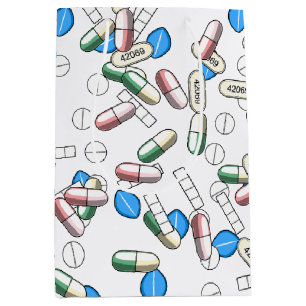 Pill Sprinkles Pattern Medium Gift Bag