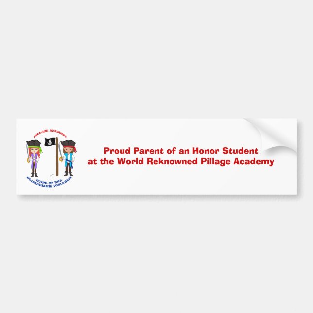 Pillage Academy Bumper Sticker (Front)