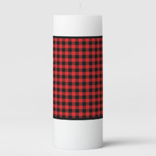 Pillar Candle Buffalo Plaid