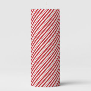 Pillar Candle-Candy Cane Stripes Candle