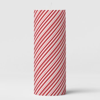 Pillar Candle-candy Cane Stripes Pillar Candle by photographybydebbie at Zazzle