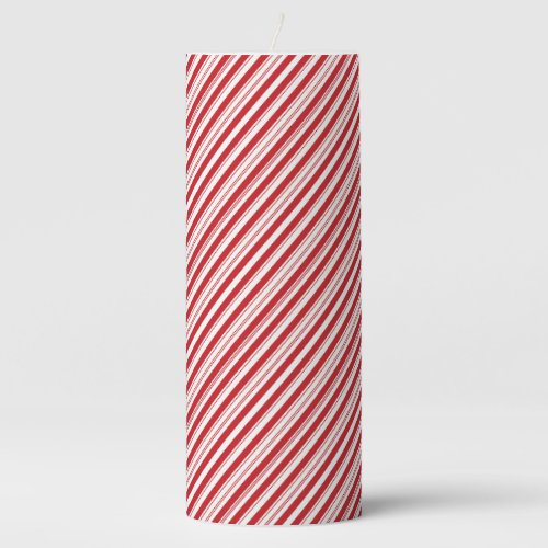 Pillar Candle_Candy Cane Stripes Pillar Candle