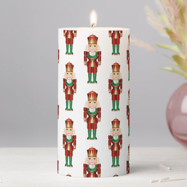 Pillar Candle-Christmas Nutcracker Pillar Candle (In Situ)