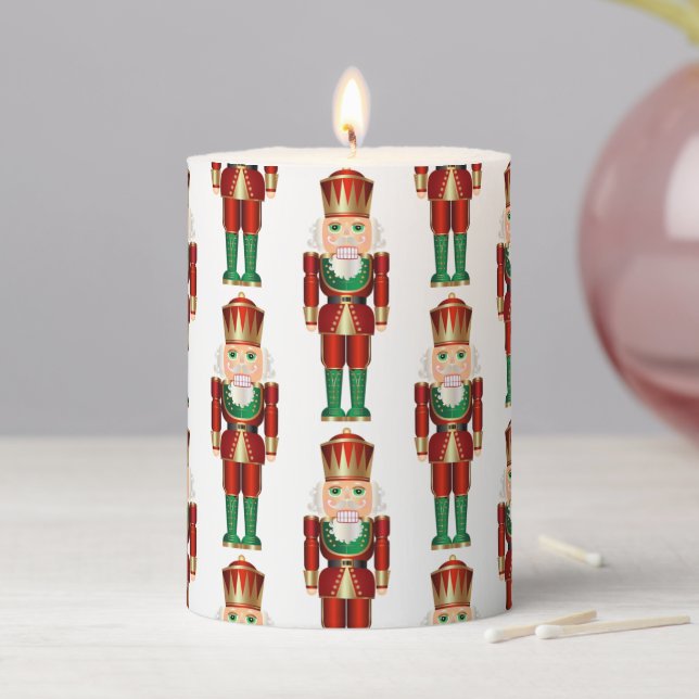 Pillar Candle-Christmas Nutcracker Pillar Candle (In Situ)