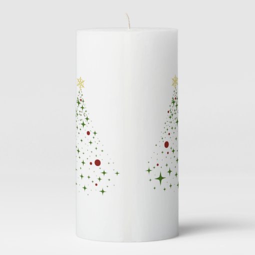Pillar CandleChristmas Trees Pillar Candle Zazzle