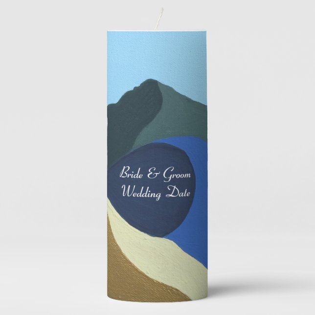 Pillar Candle Colors of Mt Tamalpais  (Front)