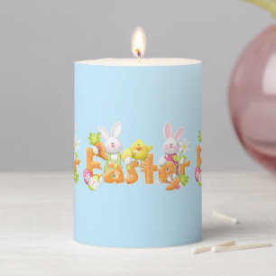 Pillar Candle-Easter Bunny  Candle