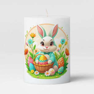Pillar Candle-Easter Bunny  Candle
